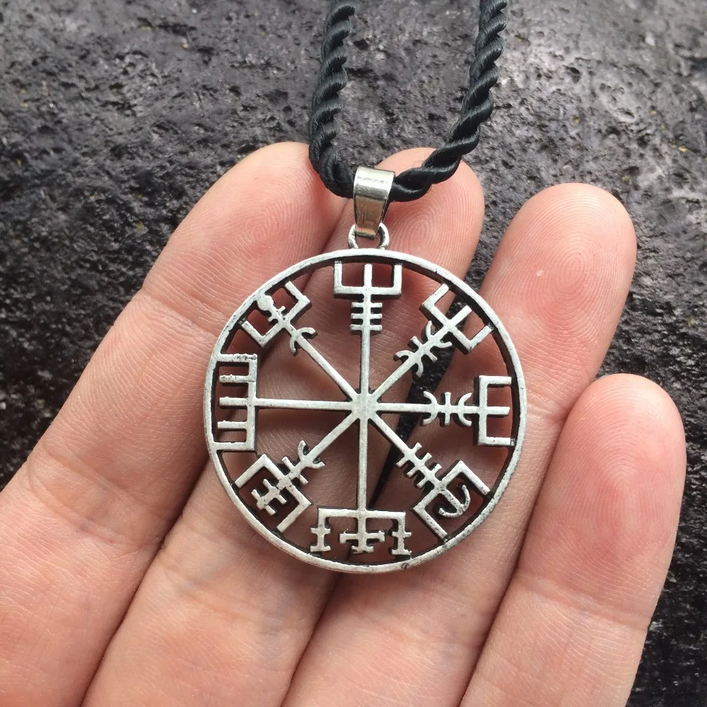 Викинг один символ скандинавских руник кулон ожерелье руны Vegvisir компас ожерелье талисман