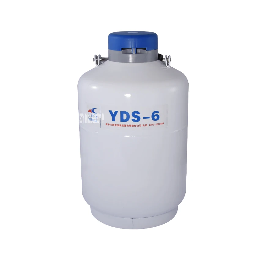 YDS-6 Aluminum Alloy Cryogenic Container Liquid Nitrogen Storage Tank 6L Volume Outside Diameter 305mm | Дом и сад
