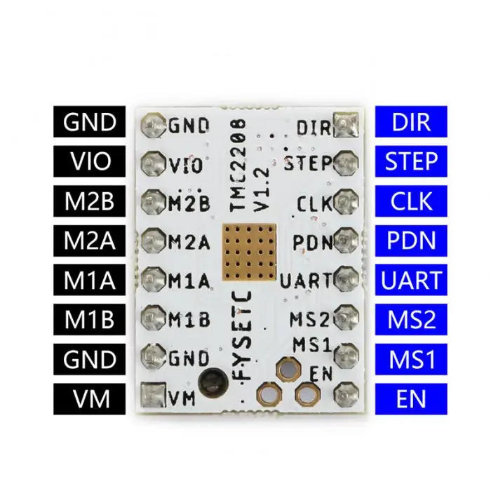 Горячая TMC 2130/2208 Stepstick шаговый двигатель модуль драйвера+ радиатор для 3d принтера