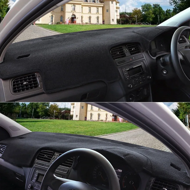 Для Volkswagen Polo 2011- коврик для приборной панели с правым приводом защитный коврик для интерьера Photophobism накладка теневая подушка для стайлинга автомобиля