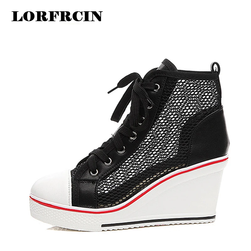 Buy Plus Size 42 Summer Shoes Woman Mesh Wedge