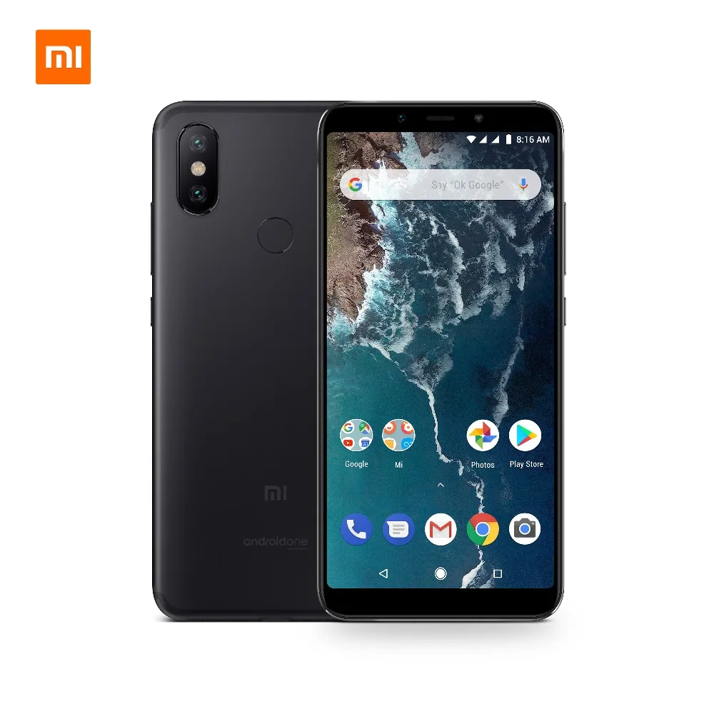 Глобальная версия Сяо mi A2 4 ГБ 128 Snapdragon 660 Octa Core отпечатков пальцев 3010 мАч смартфон 5