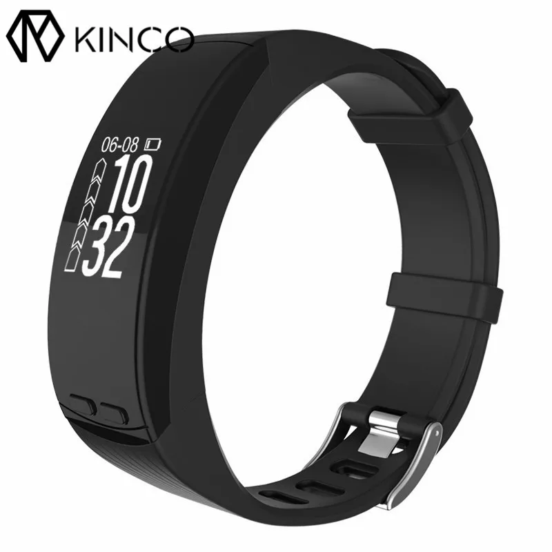 

KINCO Bluetooth GPS Heart Rate Monitor Thermometer Barometer Bracelet Multi Sports Mode Waterproof Smart Wristband for Phone