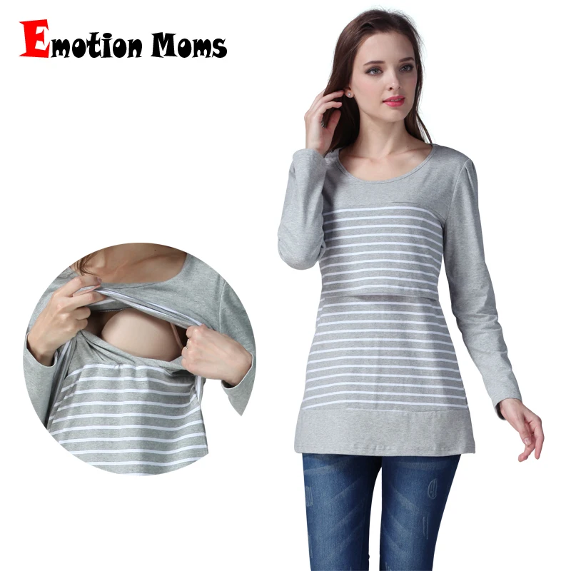 Buy Emotion Moms Long sleeve Maternity Clothes Nursing