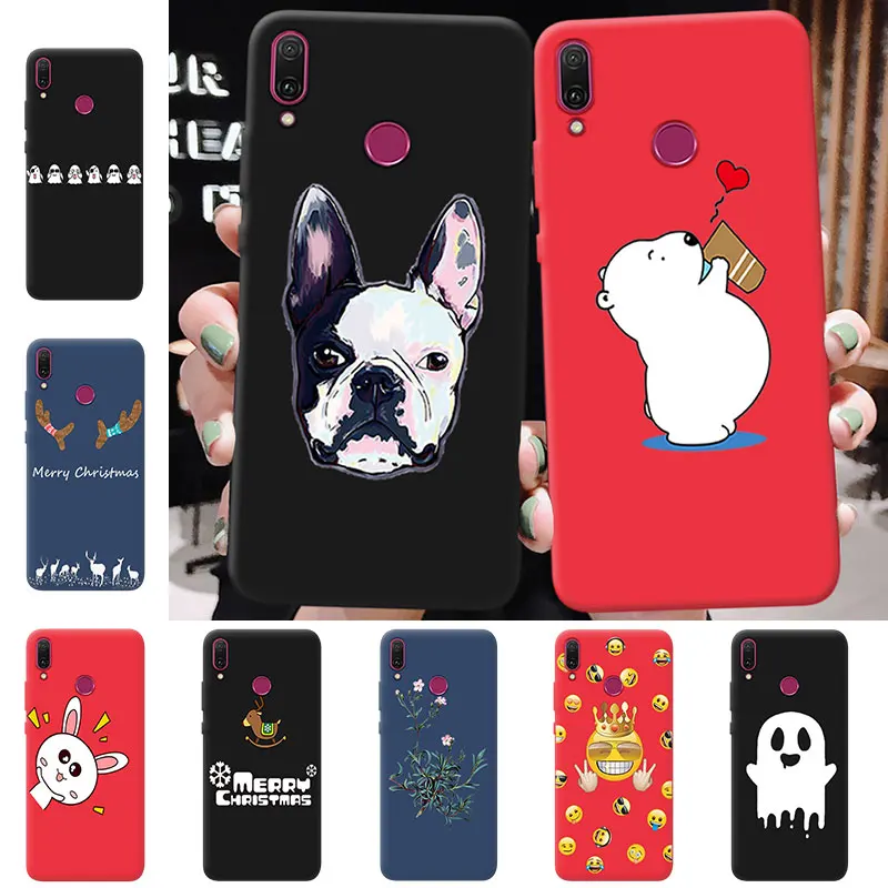 for Huawei Y5 Y6 Y7 Prime Y9 2017 2018 2019 Enjoy8 Back Pattern Four Cover Silicone Honor 9 P8 Lite Ultrathin Capa |