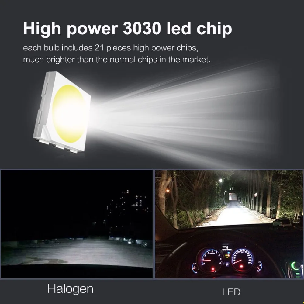 2 шт. автомобильные светодиодные лампы 1200 лм T20 LED W21W WY21W W21/5W Led s 7440 7443 SRCK|Сигнальная