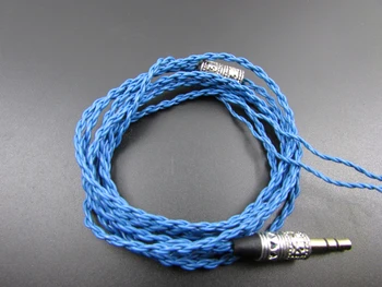 

DIY Blue Black Ethnic twist wire earphone cable blue/black 5pcs