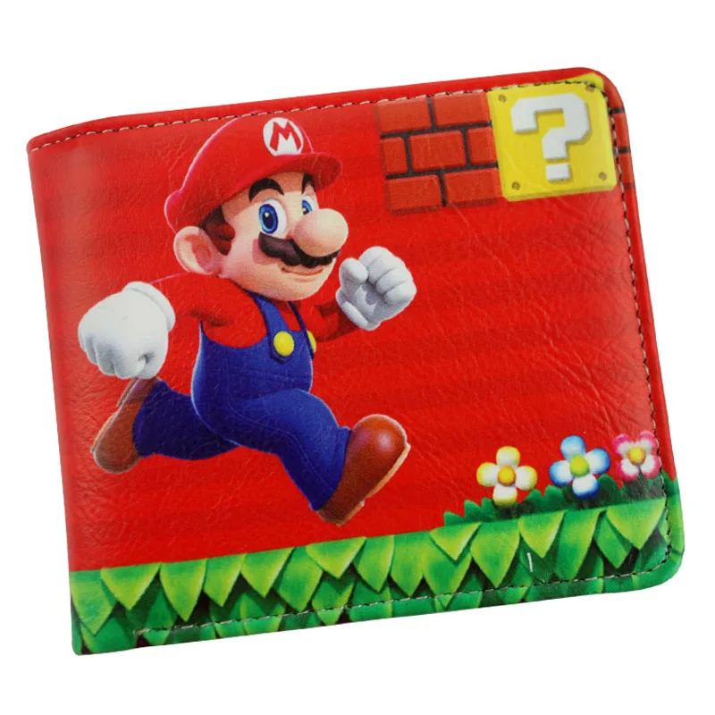 

Game Super Mario Students Red Folding Casual Wallets/ Short PU Purses (NBWAPM-Mario)