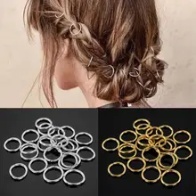 Набор 40 шт. женские дреды бусины шпилька обруч кольцо DIY Updo аксессуары для волос Панк