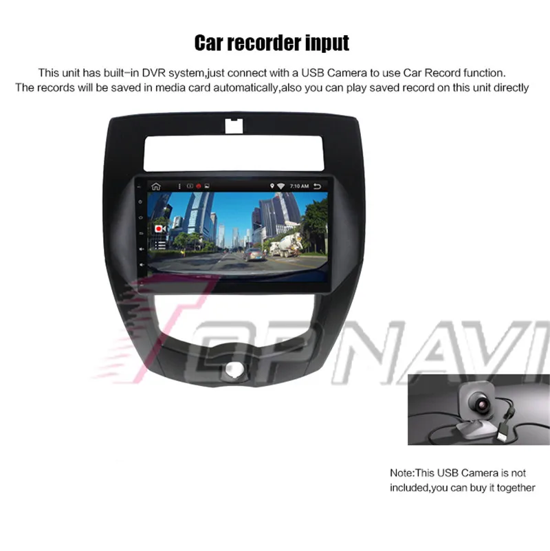 2 din car radio gps android For Nissan Livina 2007