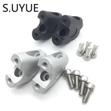 S. UYUE Мотоцикл с ЧПУ алюминиевая ручка Колонка зажим установка с коническим отверстием производства 2 7/" 22 мм для Suzuki GS500F 2004