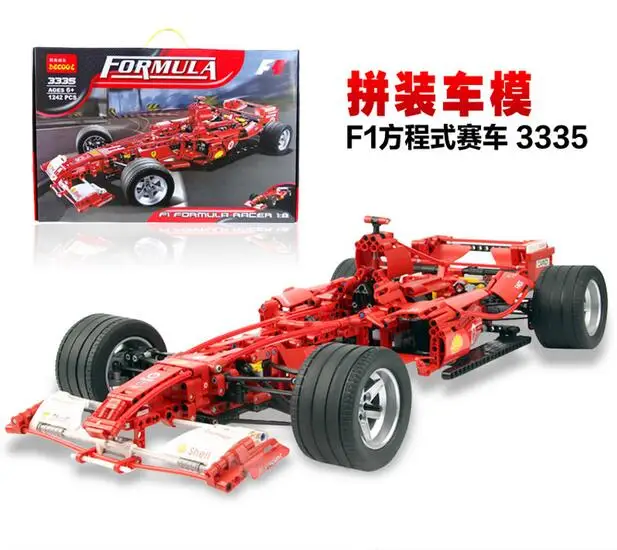 Decool 3335 1242pcs F1 Formula Racing Toy Building Blockshigh Quality Boy Gifts 1:8 Car Model Self-locking Bricks Free Shipping | Игрушки и