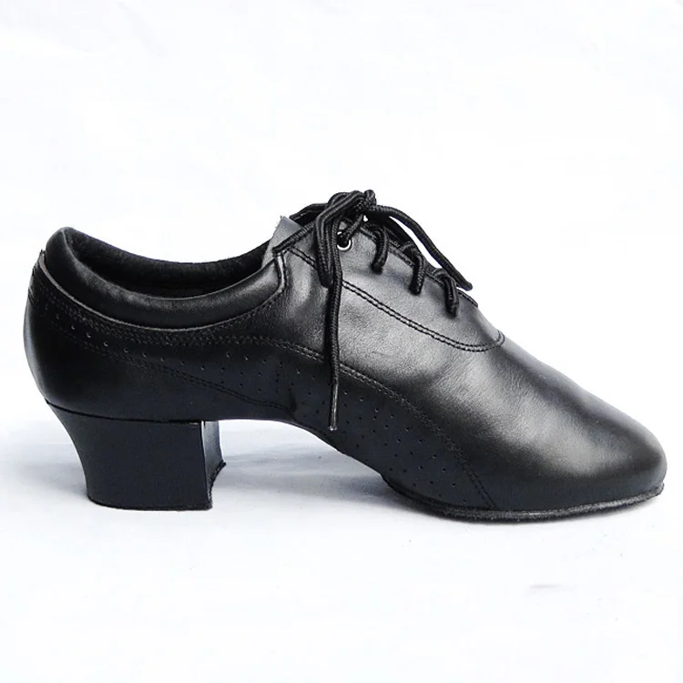 Высококачественные черные мужские современные танцевальные туфли для латиноамериканских бальных танцев, танго, сальсы, мягкие танцевальные кроссовки на квадратном каблуке