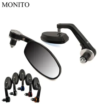 

Motorcycle Rear View Side Mirrors Moto Rearview Bar End cafe racer mirror For KAWASAKI KLX KX 65 85 100 125 250 250F 450F KLX125