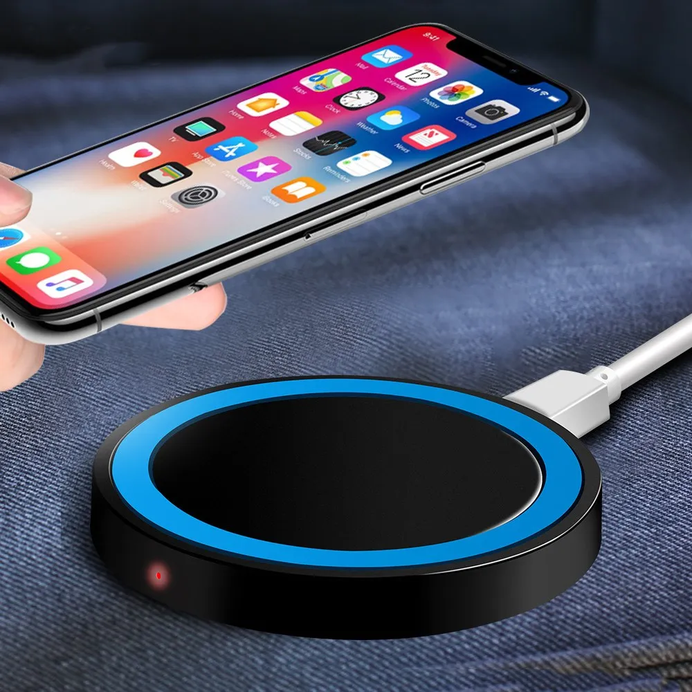 

QI Wireless Charger Charging Pad for Samsung Galaxy S8 S7 edge Note 8 Nokia USB Wireless Phone Charger For iPhone X 7 8 Plus