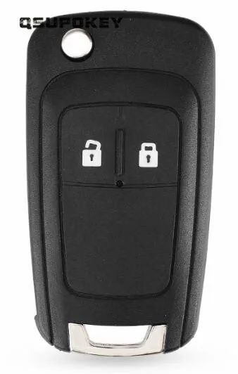 

QSUPOKEY Replacement Buttons Remote Control Key Fob 315/433MHz ID46 Chip for Chevrolet 2010-2014 Cruze With HU100 Blade