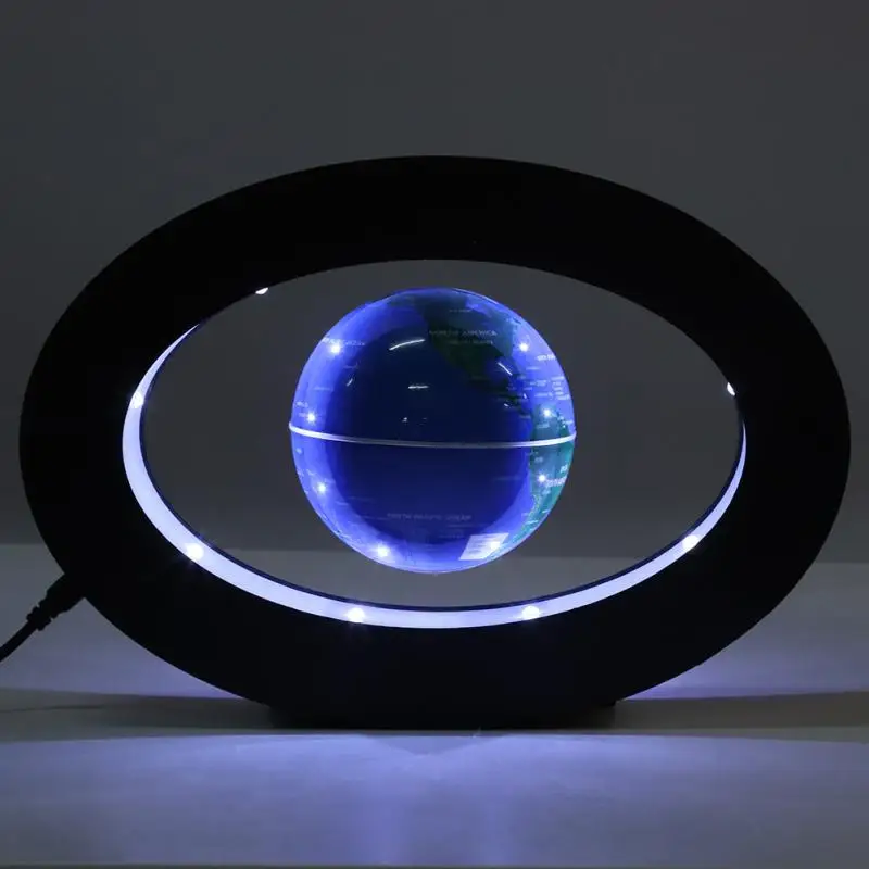 

1pc Novelty Electronic Magnetic Levitation Globe With beautiful LED Light Home Decoration Office Ornament