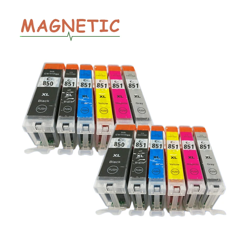 12pcs For canon pgi850 compatible ink cartridge for canon MG5480/MG6380/MG6400/MG7180/IP7280