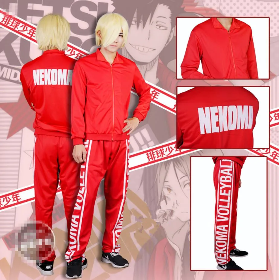 Аниме haikyuu! Косплей kozumekenma Хэллоуин мультфильм унисекс Спортивная униформа