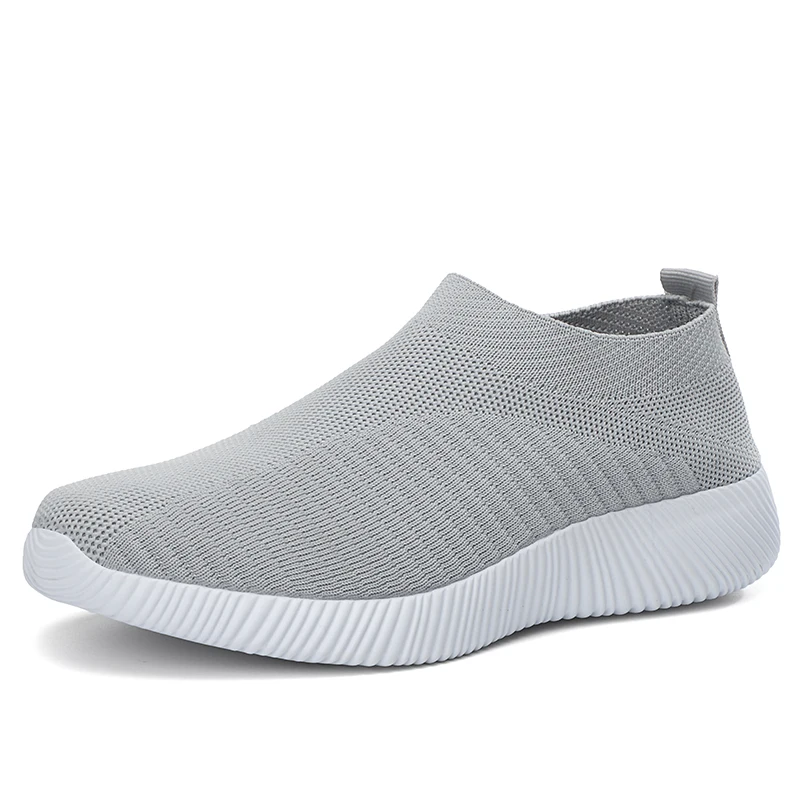 

Women Slip on Sneakers Loafers Plus Big Size 41 42 43 Female Breathable Vulcanized Socks Shoes Trainers Tenis Feminino