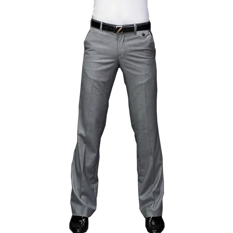 Новые мужские расклешенные брюки деловые штаны с колокольчиком для танцев белый костюм брюки размер 28-30 31 32 33 34 35 36 37