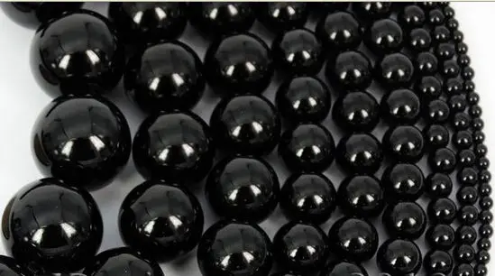 

Natural Black Onyx s Round Beads 15'' 4mm 5mm 6mm 8mm 10mm 12mm... #@