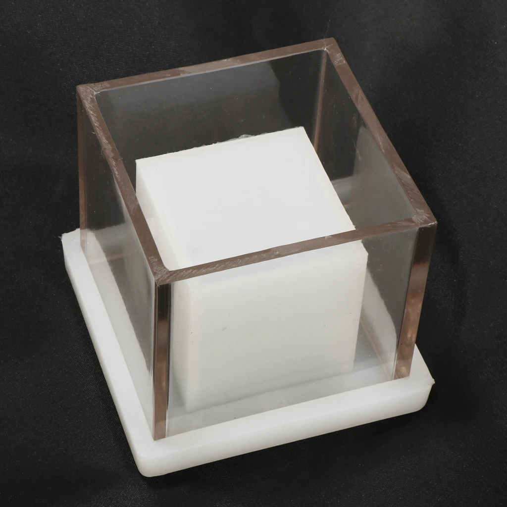 2pcs hollow cube cylindrical candle making mold tealight candle holder container diy aromatherapy candle scented candle craft