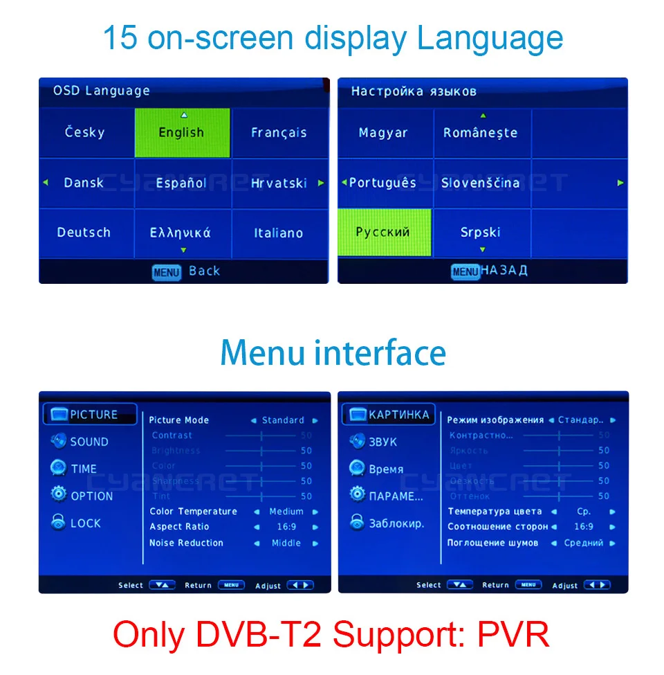 LEADSTAR D7 Портативный ТВ DVB-T2 ATSC ISDB-T tdt 7 дюймов цифровой аналоговый мини маленький автомобиль ТВ телевидение Поддержка USB TF MP4 H.265 AC3