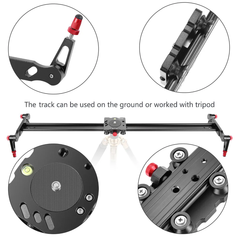  Neewer Camera Track Slider Video Stabilizer Rail 4 Bearings for Canon/Nikon DSLR Camera DV/Video Ca
