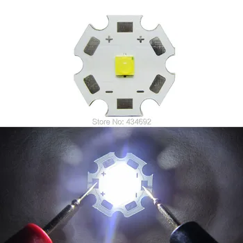 

10PCS/LOT Original Epistar LED 1W 3W 20mm High Power White 6000-6500K 90/240LM LED Light Bulb Lamp DIY