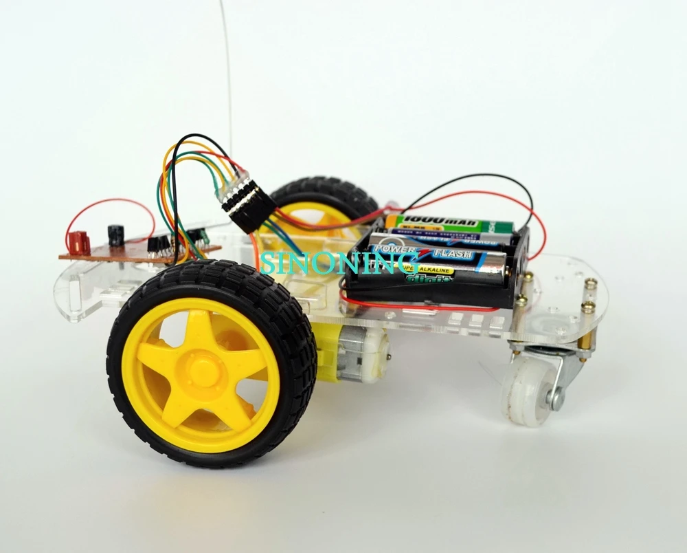 hand made 4 Channel Remote Control Smart Robot kits Car DIY full set