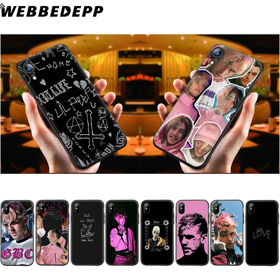 WEBBEDEPP Lil Peep Rip Singer Soft Silicone Case for iPhone 11 Pro Xr Xs Max X or 10 8 7 6 6S Plus 5 5S SE |