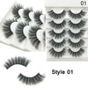 5 Pairs 2 Styles 3D Faux Mink Hair Soft False Eyelashes Fluffy Wispy Thick Lashes Handmade Soft Eye Makeup Extension Tools ► Photo 2/6