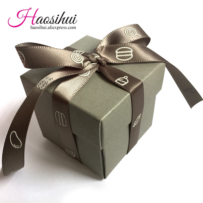 Haosihui 25 шт/много новых классических конфет коробка + цвет ленты подарочная