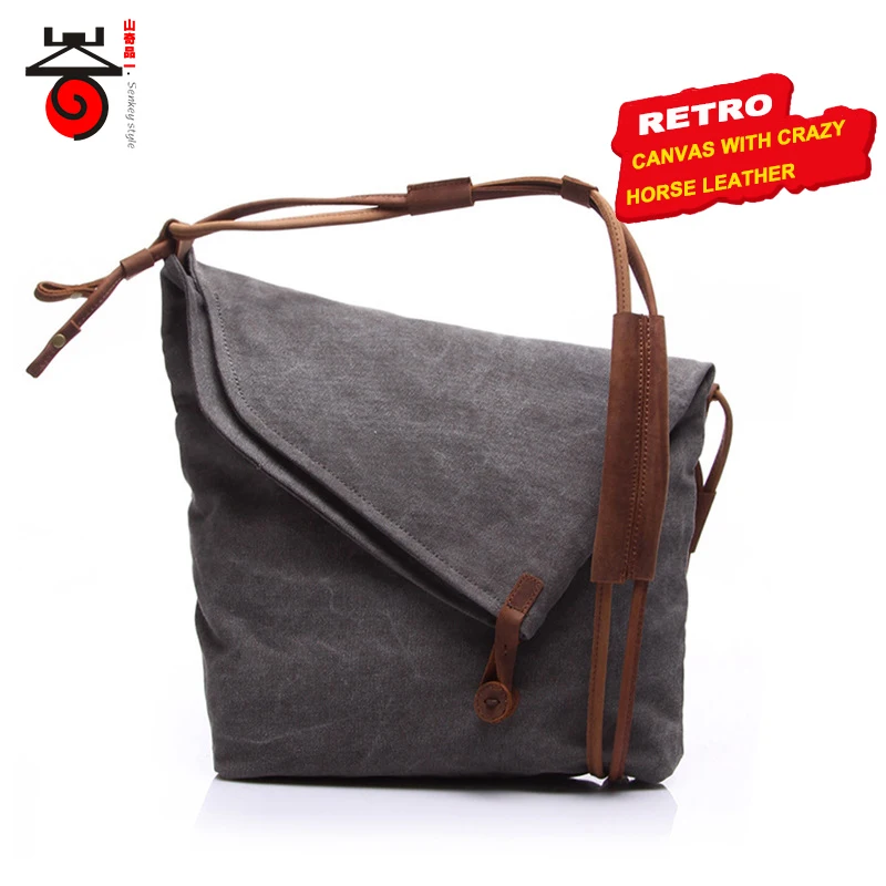 

2018 Luxury Retro Men Messenger bags Casual Vintage Canvas Bag Men Single Shoulder Crossbody Bag Women Fashion Tide Travel bag