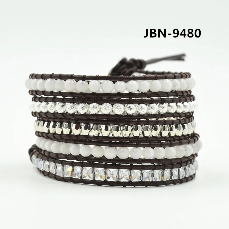 South Korea Fashion Popular multilayer stone Beaded Wrap Bracelet For