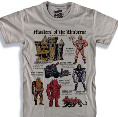 Мужская футболка с коротким рукавом Motu Skeletor-He-Man-Beastman-Man At Arms-Masters of The Universe Mocnew Design |