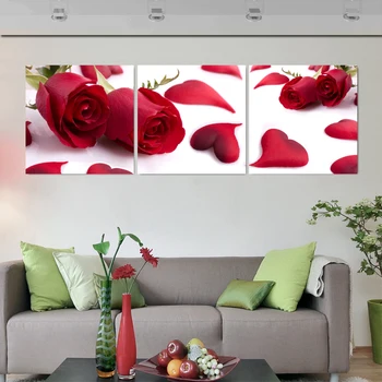 

Living Room Wall Painting Wall Decoration Picture Art Painting Canvas Canvas Painting Picture Red Rose Wall Art Printing K460