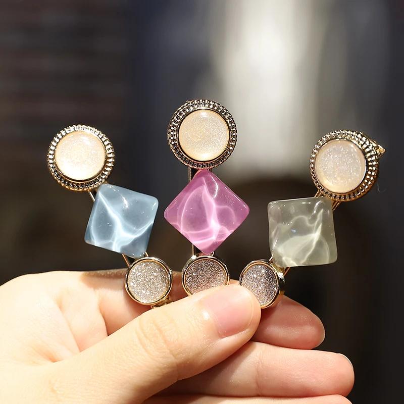 

2PCS Korean Style Hair Clips For Women Style Alloy BB Handmade Hairpin Fashion Sweet Girl Simple INS Headband Hair Accessories