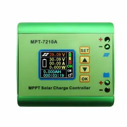 MPPT-7210A Панели солнечные Батарея регулятор контроллера заряда с ЖК-дисплей Цвет Дисплей 48 V 10A с DC-DC подзарядка Функция