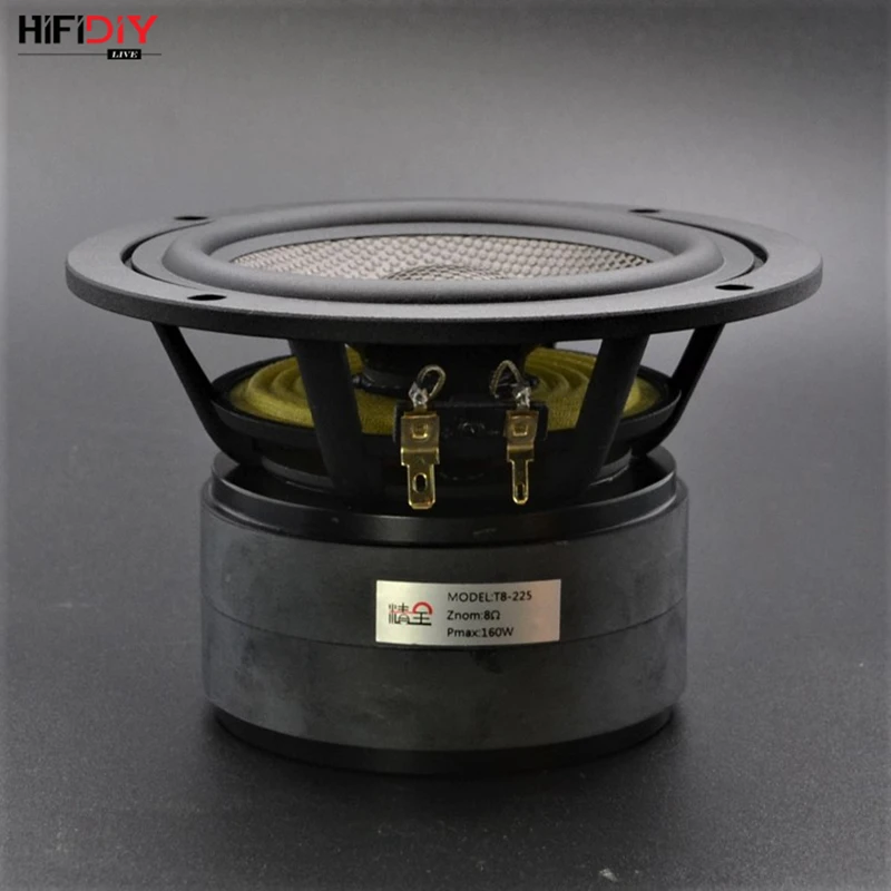 HIFIDIY LIVE HIFI 5,5 дюймов 5,9" Midbass НЧ динамик 8OHM 100 Вт литой Алюминиевый Fram углеродное волокно громкоговоритель T5-152