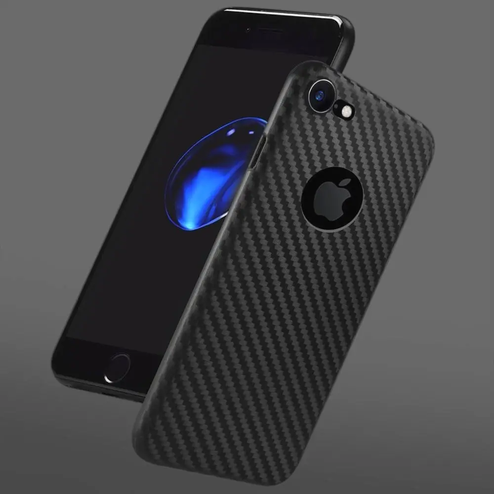 

Case For iPhone 8 7 6 Plus X XR XS MAX Carbon Fibre Soft Cover TPU Silicone Slim