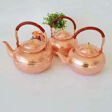 1 предмет чистый Медь чайник горшок ручной работы Чайник Фиолетовый