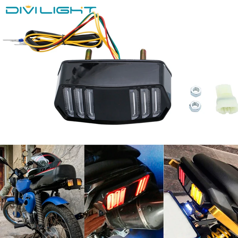 

For Honda Grom MSX125 CTX700N CTX700 CBR650F Motorcycle Brake Stop Running Light Scooter Rear Tail Lamp LED Turn Signal Flashers