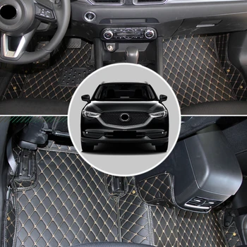 

17-18 For Mazda CX-5 CX5 2017 2018 Accessories Interior Leather Floor Carpet Inner Car Foot Mat