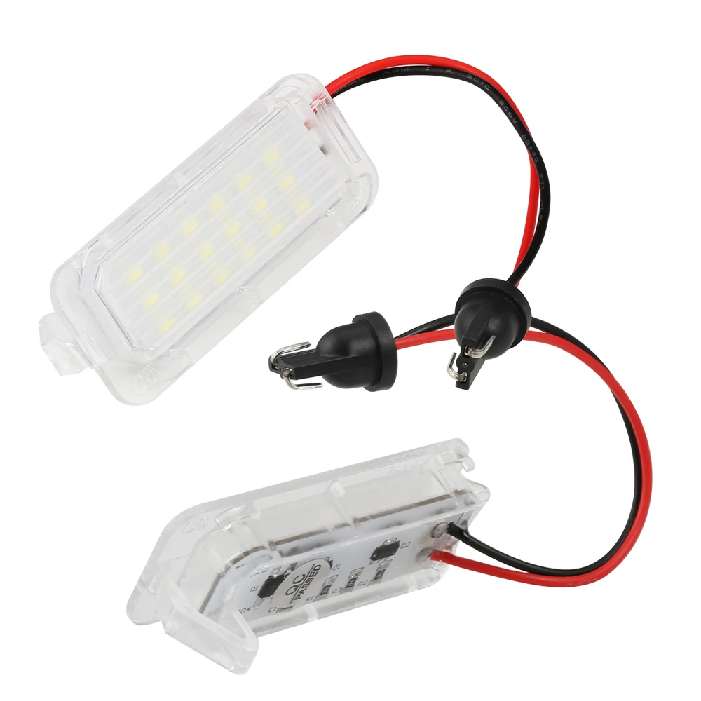 2x подсветка номерного знака светодиодная лампа Canbus 12 В для Ford Focus 5D Fiesta Mondeo MK4 C Max