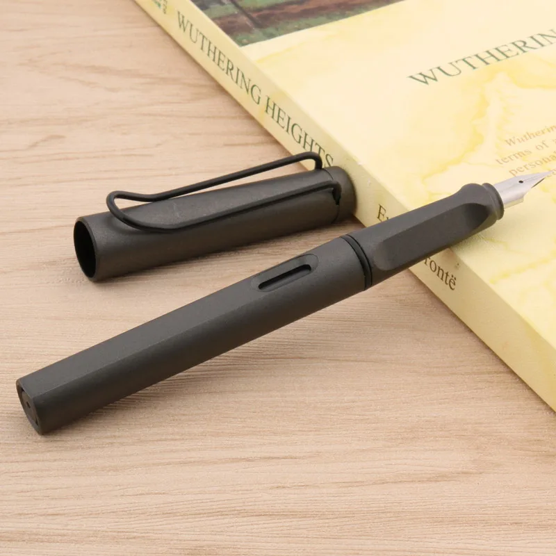Ручка перьевая матовая серая 0 38 мм с чернилами|fountain pen|ef fountain penpen pen |