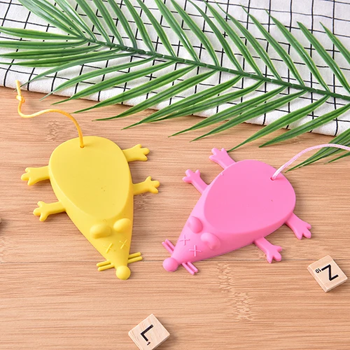 

Convenient Silicone Mouse Design Baby Safety Door Stopper Guard Baby Anti-pinch Hand Safety Protector &Cat Mice Toys