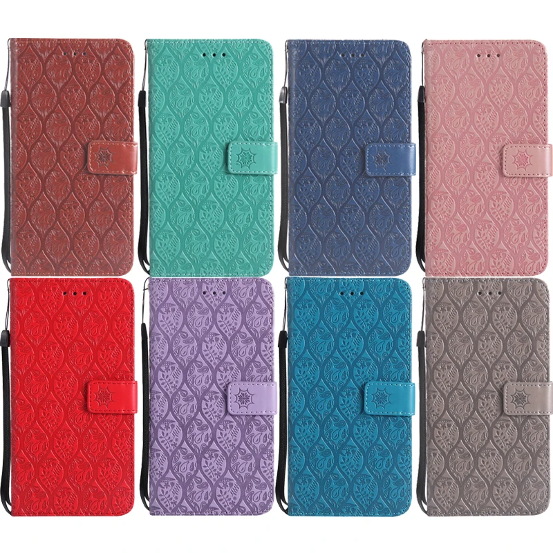

Fashion Leather Flip Wallet Vine Soft Phone Silicone Case Cover Shell Coque Funda for xiaomi Pocophone F1 Mi A2 Lite Redmi 6 Pro