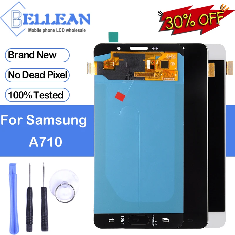 

Dinamico Promotion Display A7 2016 Lcd For Samsung Galaxy A710 Lcd Touch Screen Digitizer Assembly Replacement A710F Display